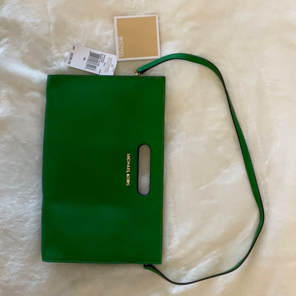 Michael Kors Tilda Leather Clutch